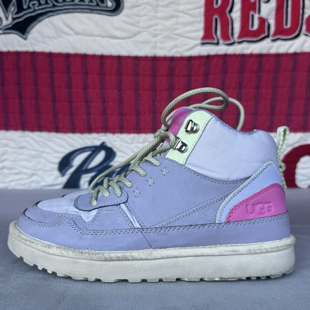 Size 7.5 - UGG Highland Hi Heritage Leather Women June Gloom Purple/Pink 1134975